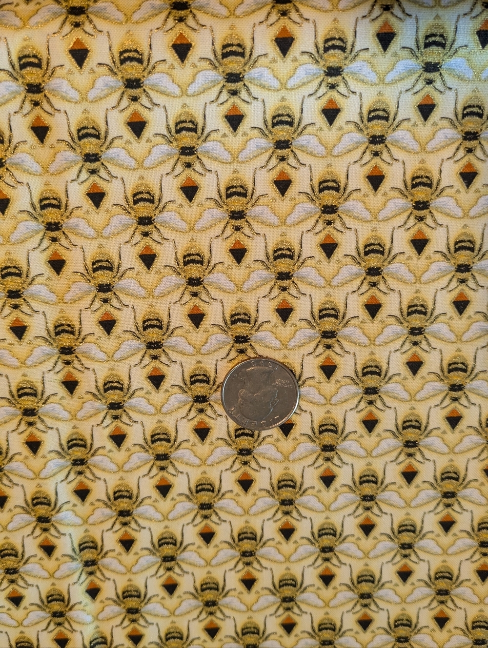 Buzzworthy Bee Print Cotton Fabric By The Yard Back In Stock